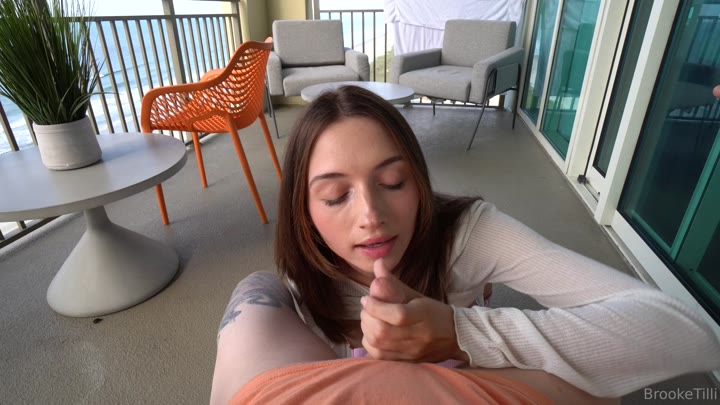 cow sucking Brooke Tilli face