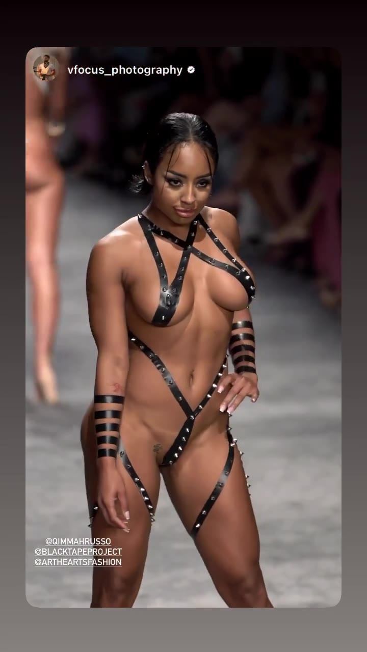 Exposed trashy Qimmah Russo fap Vid