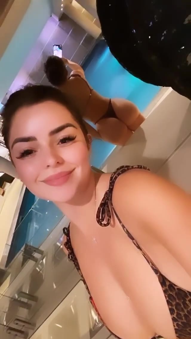 bisexual sucking Demi Rose boobs