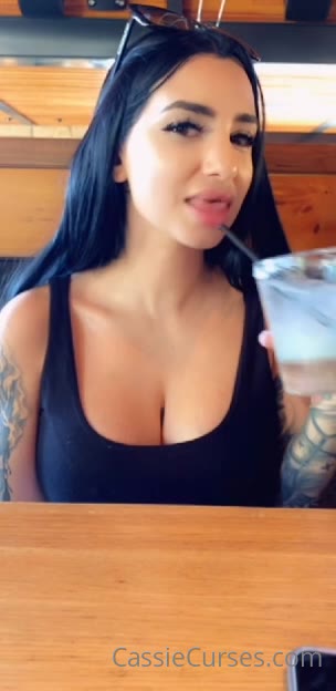 slut brunette Cassie Curses onlyfans leaks Epic