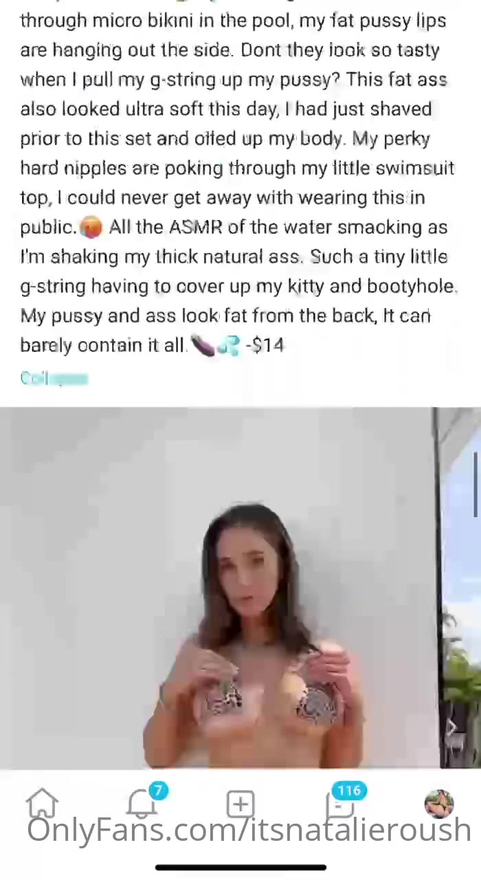 dirty bigass Natalie Roush tits