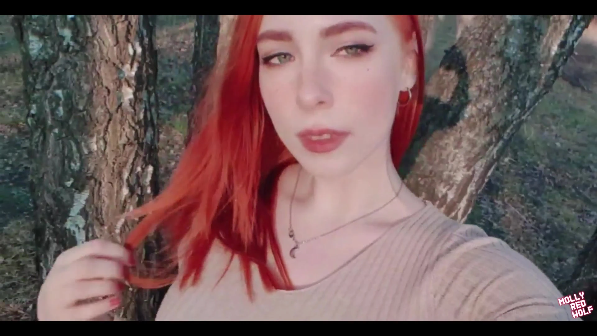 EPIC cutie pie small boobs MollyRedWolf leaks OF