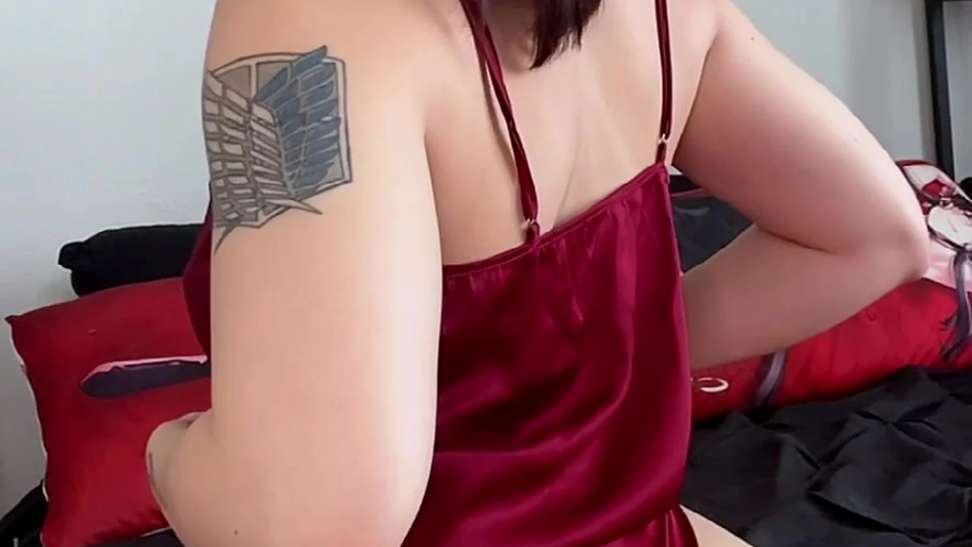 Captivating  natural boobs womanwearingred Nudeleaks