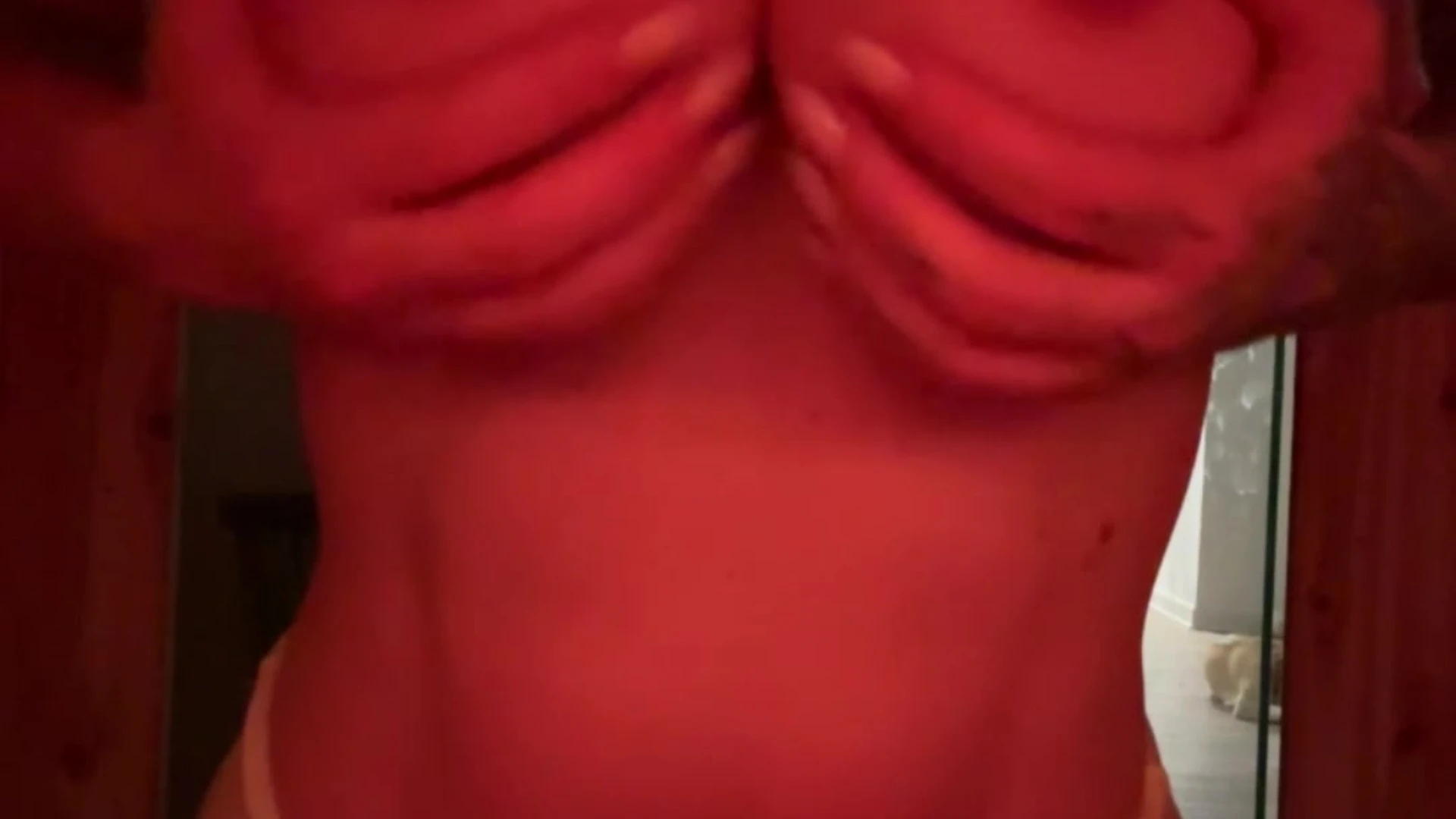 cumslut sucking fake boobs Kayla Lauren of