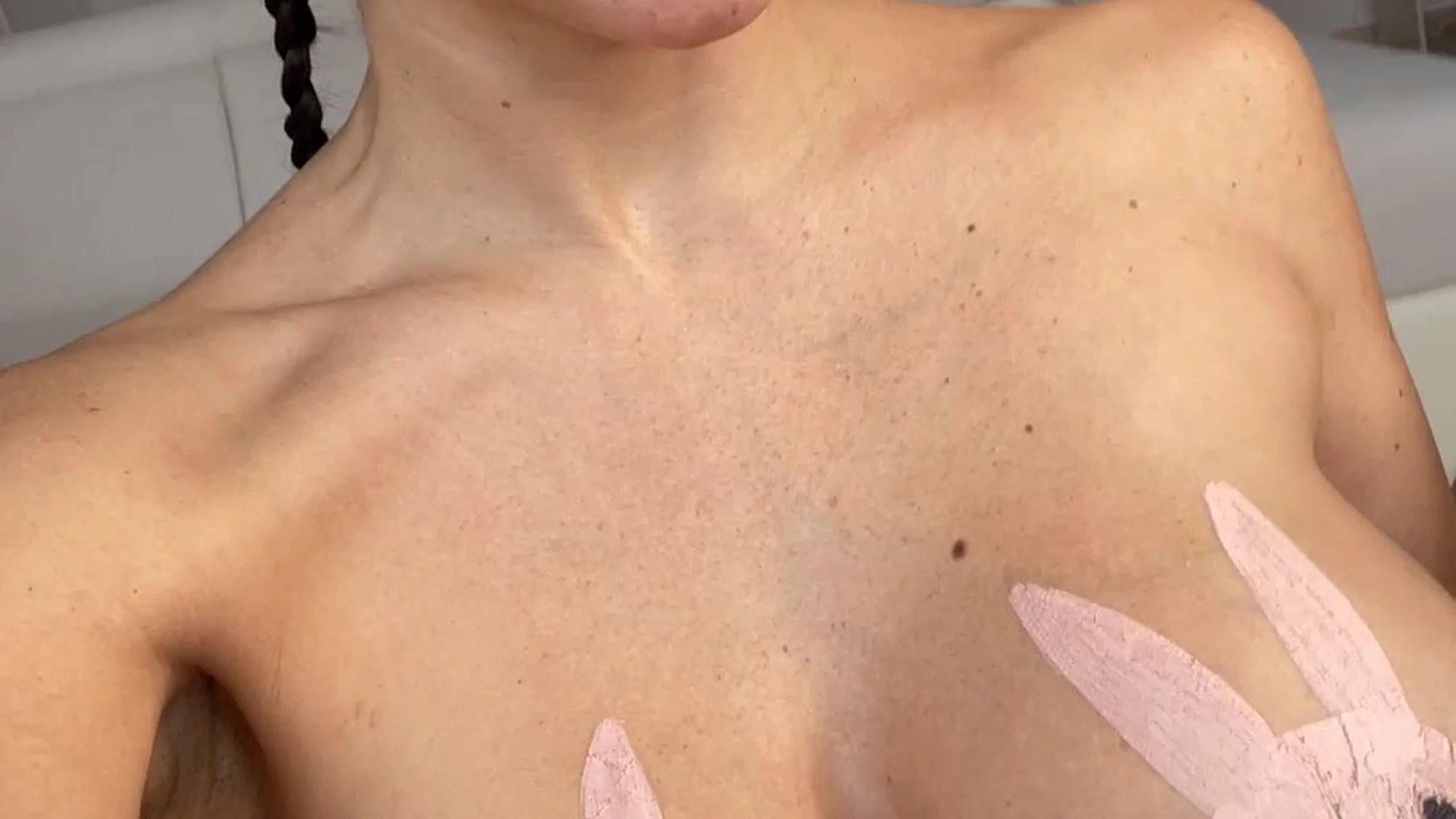 Caucasian Estephania tits EXPOSED