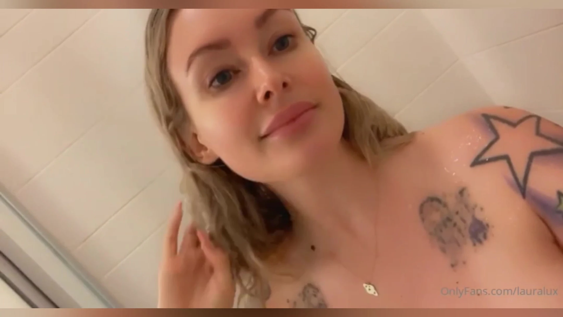 Exposed Magnetic  fake tits Laura Lux nude porn leak